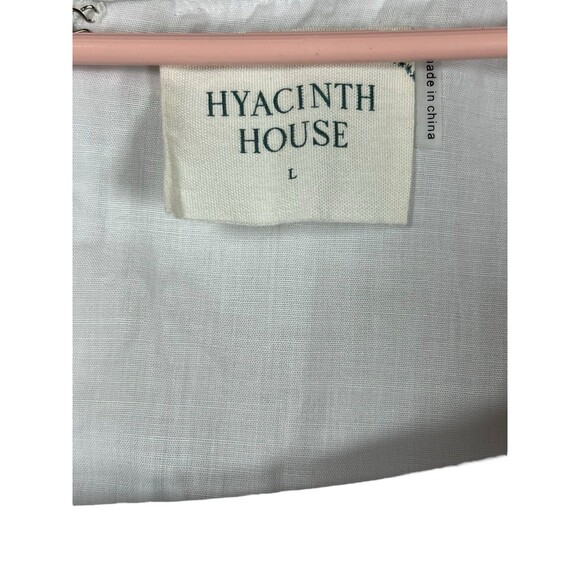 Tuckernuck NWT Hyacinth House‎ Clemons Long Sleeve Puff Blouse White L Boho - Picture 8 of 13